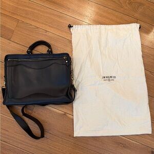 J.W. Hulme Co. Black Leather Men's Briefcase